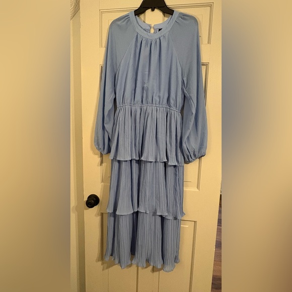 NWT PrettyGarden large powder blue tiered Dress - Picture 3 of 4